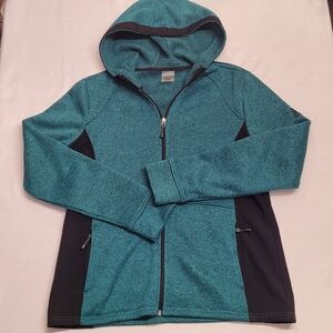 ZeroXposur Teal & Black Full Zip Hooded Jacket – Women’s Large
